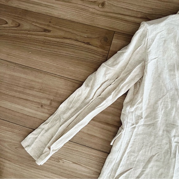 Ecru Linen Blazer - Picture 7 of 13